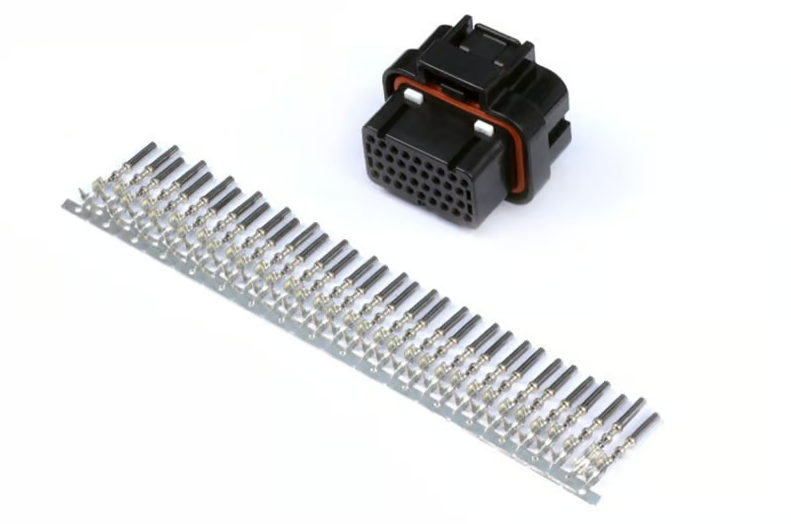 Plug and Pins Only - AMP 34 Pin 4 Row 3 Keyway Superseal Connector