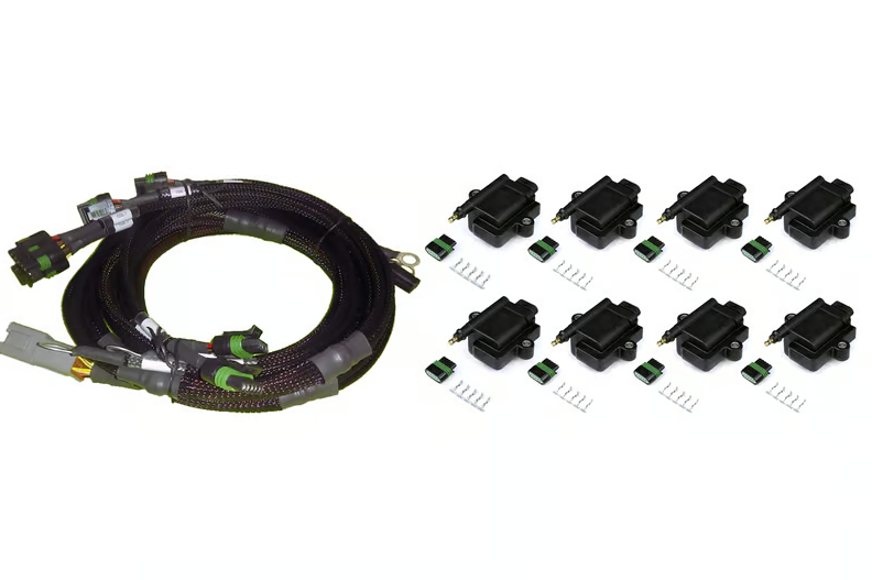 V8 GM/Chrysler Hemi Small/Big Block 8 x Individual High Output IGN-1A Inductive Coil and Harness Kit
