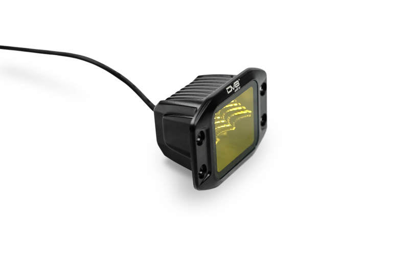 DV8 Offroad 3-Inch Elite Series LED Amber Flush Mount Pod Light