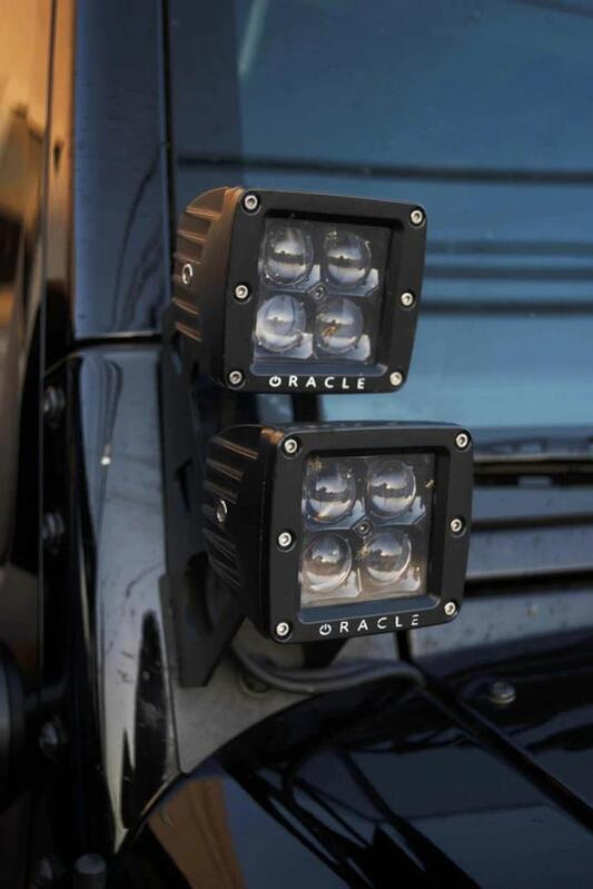 Oracle Jeep JK Dual Mounting Pillar Brackets (Pair)