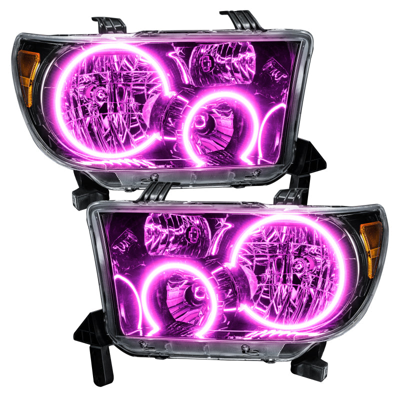 Oracle 07-11 Toyota Tundra Pre-Assembled Headlights- Blk Housing - w/ Simple Controller