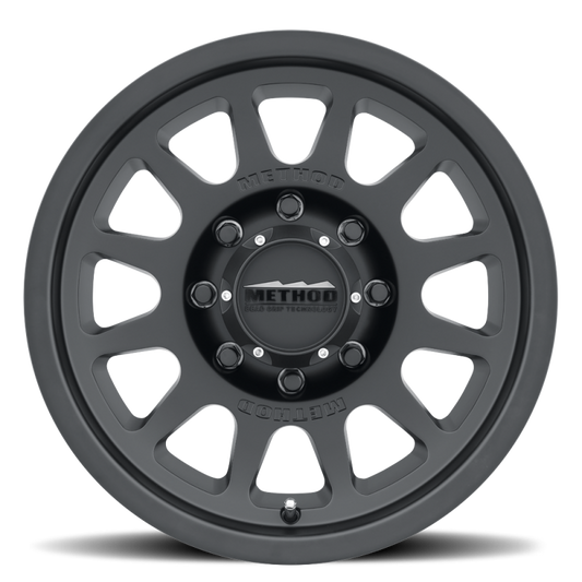 Method MR703 Bead Grip 18x9 12mm Offset 8x170 130.81mm CB - Matte Black