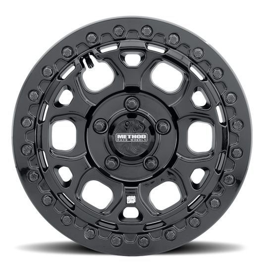 Method MR416 Beadlock 15x7 / 6x5.5 / 74mm Offset / 78.30mm Bore - Gloss Black Wheel