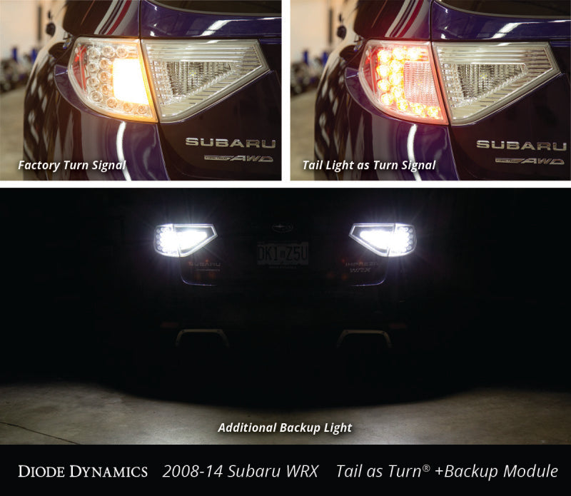 Diode Dynamics 08-14 Subaru WRX/STi Hatchback Tail as Turn +Backup Module (USDM) Stage 1