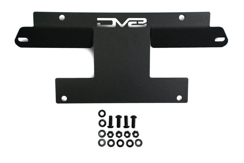 DV8 Offroad 21-22 Ford Bronco Factory Front Bumper License Relocation Bracket - Front