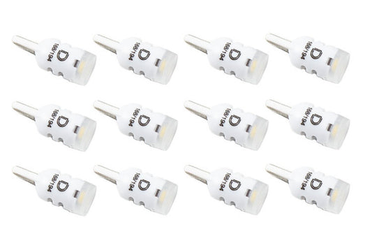 Diode Dynamics 194 LED Bulb HP3 LED Natural - White Set of 12