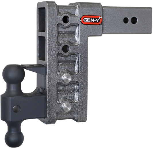 Gen-Y Mega Duty 3in Shank 9in Drop 3.5K TW 32K Hitch w/GH-0161 Dual-Ball/GH-0162 Pintle Lock