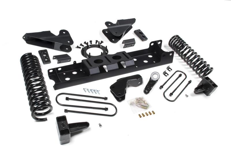 Zone Offroad 2019 Ram 3500 4.5in Radius Arm Brkt 3in Rr Block w/o Overload 6-Bolt TCase Nitro Shocks