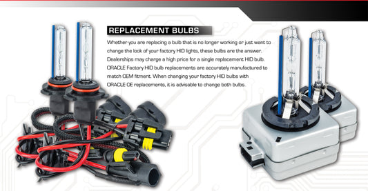 Oracle H9 Xenon HID Bulb - 6000K