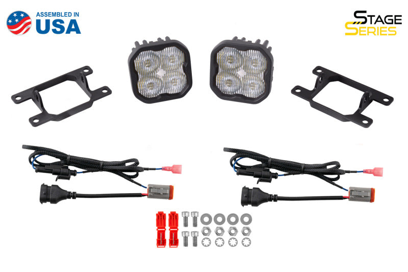 Diode Dynamics SS3 Max Type AS Kit ABL - Yellow SAE Fog