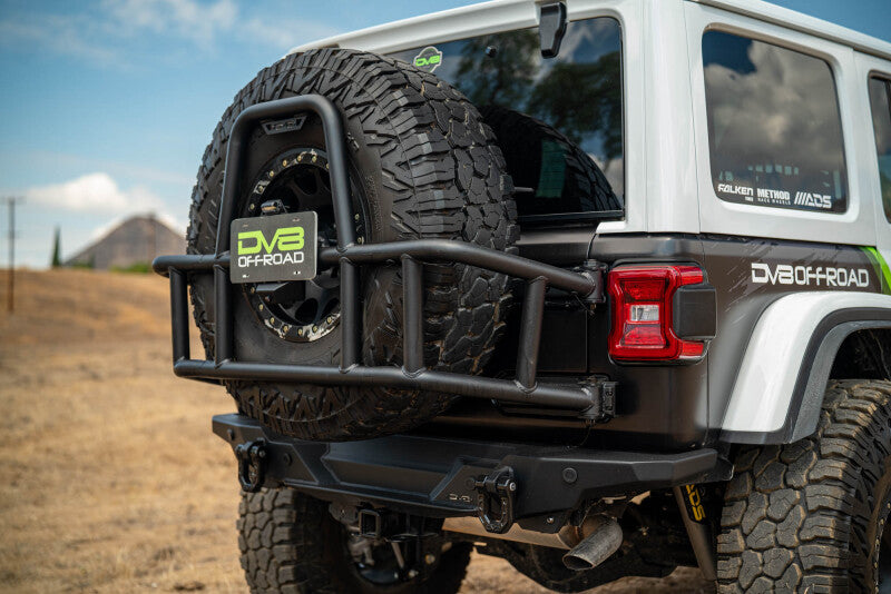DV8 Offroad 18-25 Jeep Wrangler JL Body Mounted Tire Carrier