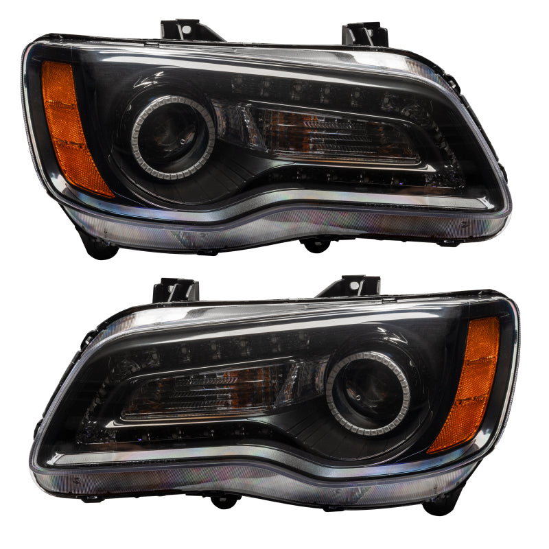 Oracle 11-14 Chrysler 300C SMD HL Black - NON HID - DRL - w/ Simple Controller