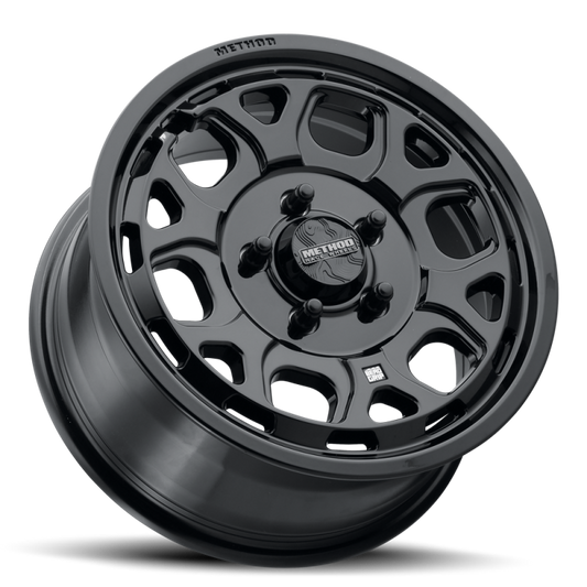 Method MR416 Bead Grip 15x7 / 6x5.5 / 74mm Offset / 78.30mm CB - Gloss Black Wheel