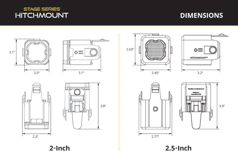 Diode Dynamics 23-24 Chevrolet Colorado Hitch Mount LED Pod Reverse Kit C1R