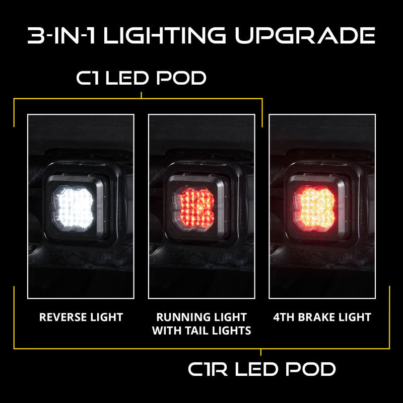 Diode Dynamics 23-24 Chevrolet Colorado Hitch Mount LED Pod Reverse Kit C1