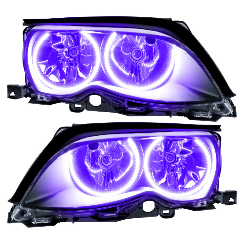 Oracle 02-05 BMW 3 Series SMD HL - Black - ColorSHIFT w/o Controller