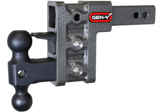 Gen-Y Mega Duty 2in Shank 5in Drop 1.5K TW 10K Hitch w/GH-031 Dual-Ball/GH-032 Pintle Lock