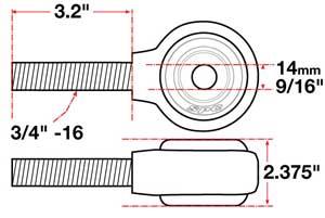 SPC Performance xAxis Rod End Ball Joint