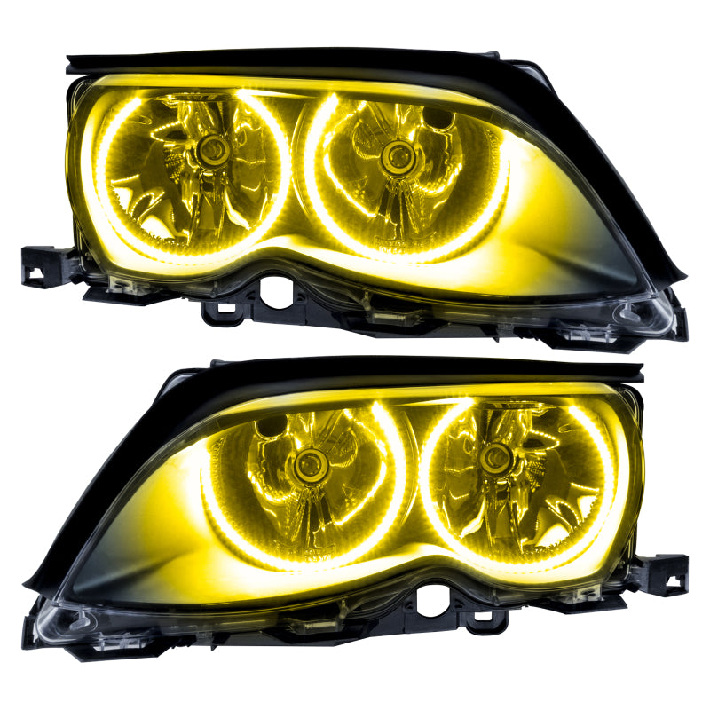 Oracle 02-05 BMW 3 Series SMD HL - Black - ColorSHIFT w/ 2.0 Controller