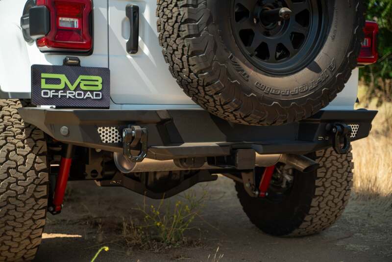DV8 Offroad 2018 Jeep Wrangler JL MTO Series Rear Bumper w/ Optional Tire Carrier