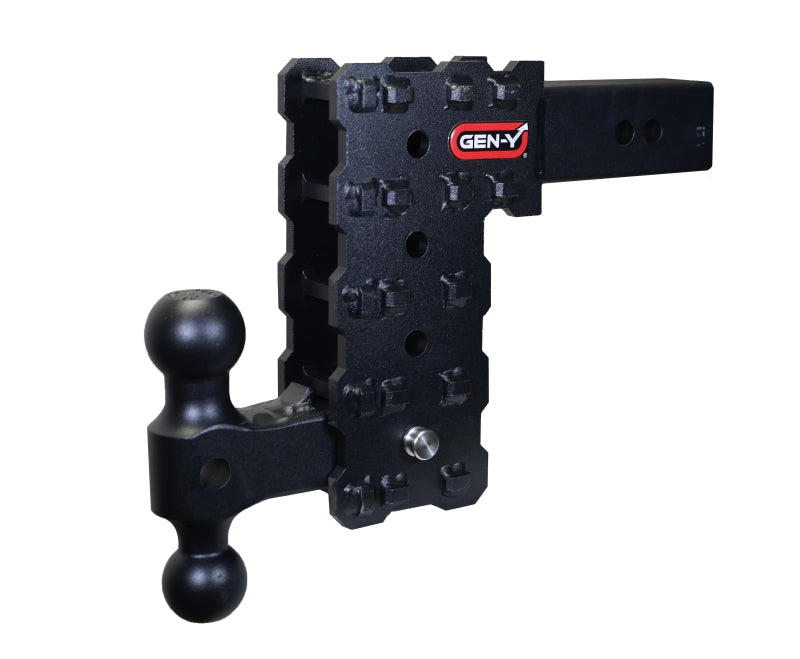Gen-Y Phantom-X 2.5in Solid Shank 7.5in Drop 1.6K TW 16K Hitch w/GH-051 (No Flat Towing)