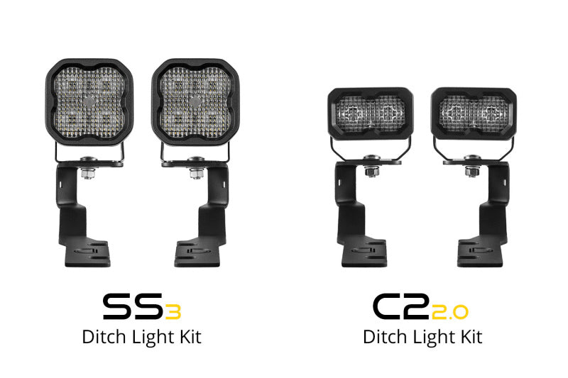 Diode Dynamics 19-25 Toyota RAV4 SS3 LED Ditch Light Kit - Sport White Combo