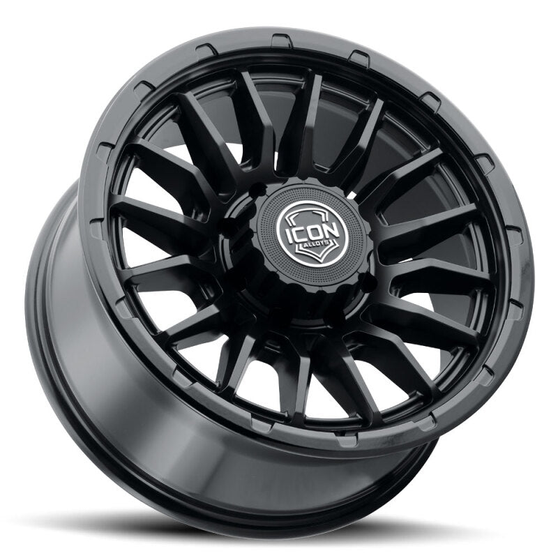 ICON Alloys Cajon 20x9 / 8x180 / 12mm / 5.5in BS Double Black Wheel