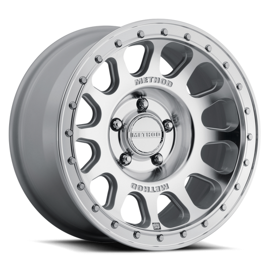 Method MR709 HD Bead Grip 17x8.5in / ET0 / 5x150 BP / 110.50mm Bore - Machined Clear Coat Wheel