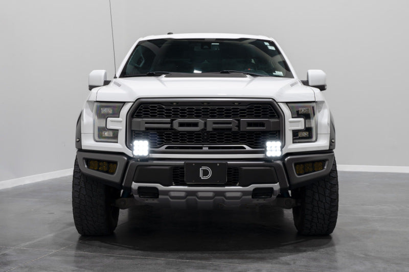 Diode Dynamics 17-20 Ford Raptor SS5 Bumper LED Pod Light Kit - Sport Yellow Combo