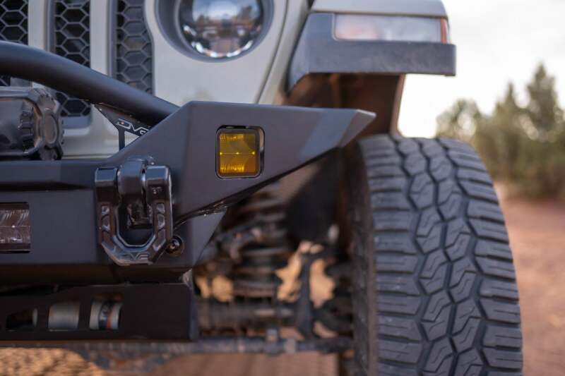 DV8 Offroad 18-23 Jeep Wrangler JL / 20-23 Jeep Gladiator JT FS-7 Mid-Width Winch Front Bumper
