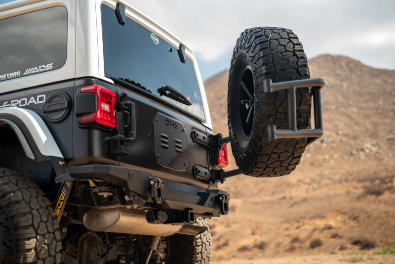 DV8 Offroad 18-25 Jeep Wrangler JL Body Mounted Tire Carrier