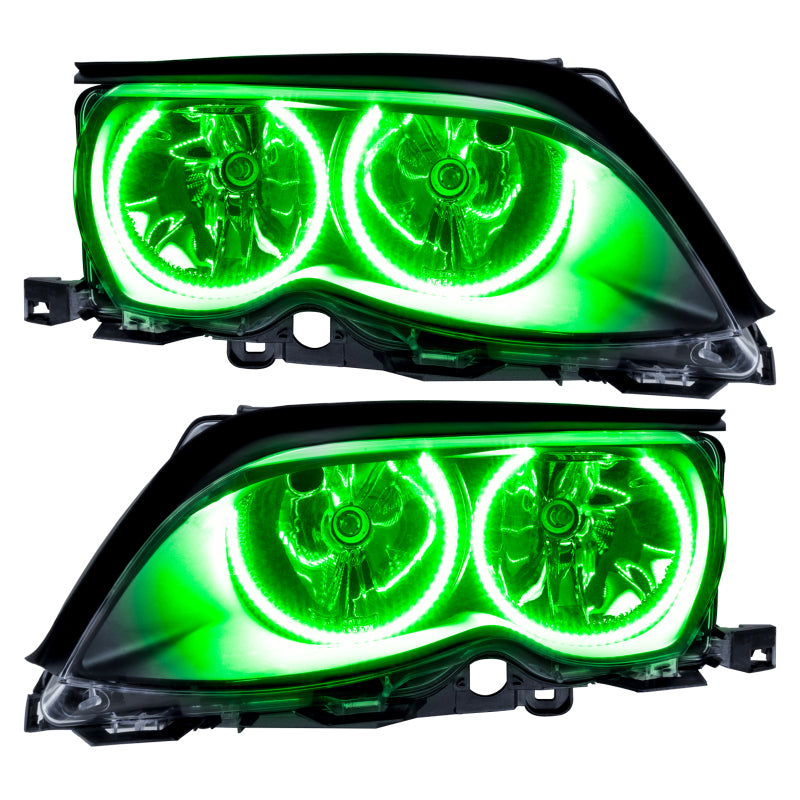 Oracle 02-05 BMW 3 Series SMD HL - Black - ColorSHIFT w/ 2.0 Controller