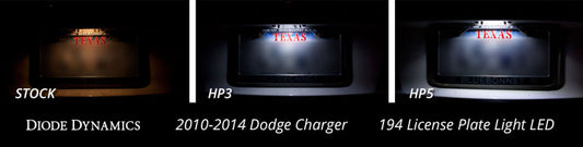 Diode Dynamics 194 LED Bulb HP5 LED Pure - White Short (Single)