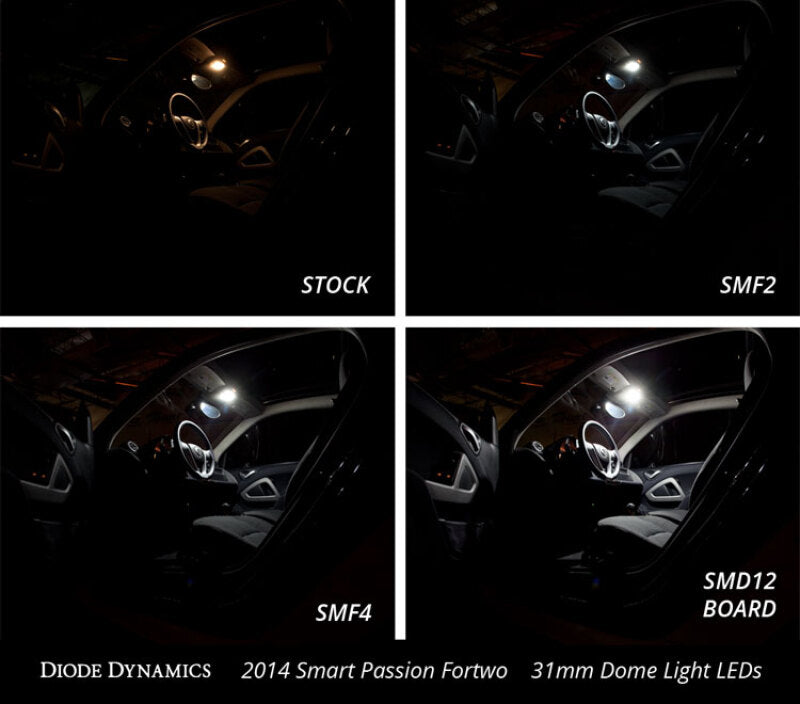 Diode Dynamics 36mm SMF2 LED Bulb Warm - White (Single)