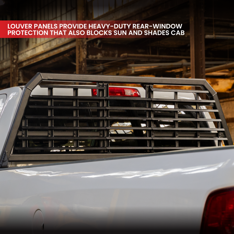 Gen-Y 17+ Ford F250/ F350 Defender Headache Rack/ 3-Molle Panels - Black