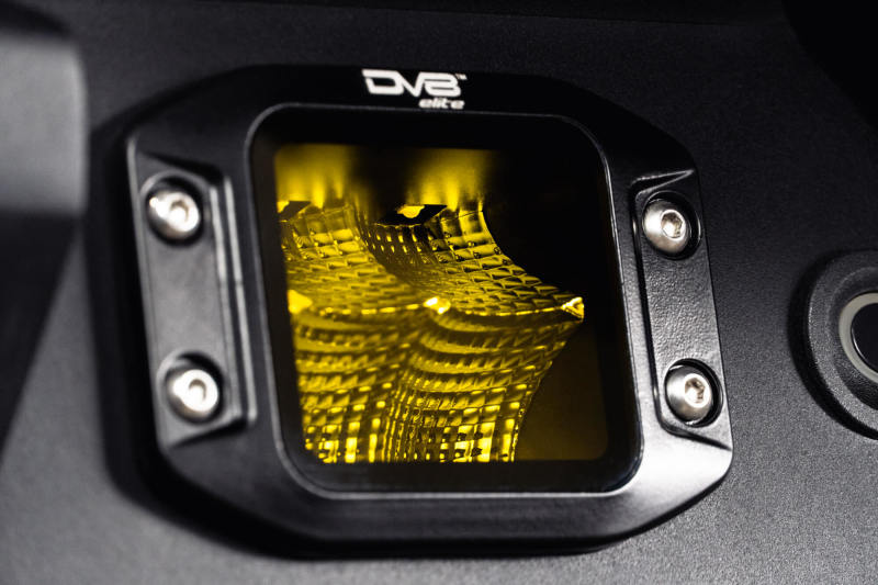 DV8 Offroad 3-Inch Elite Series LED Amber Flush Mount Pod Light