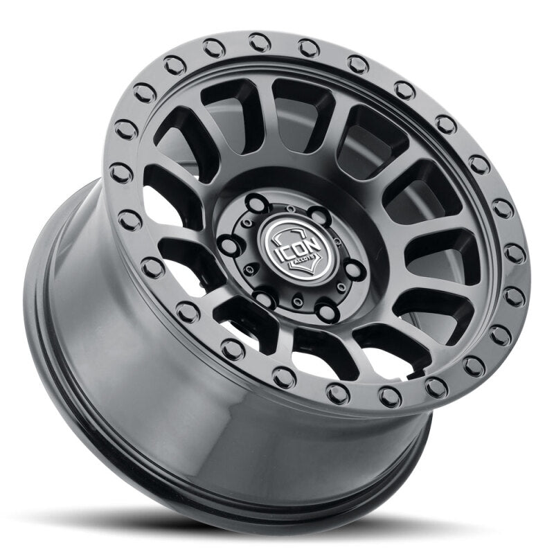 ICON Hulse 18x9 6x5.5 0mm Offset 5in BS Double Black