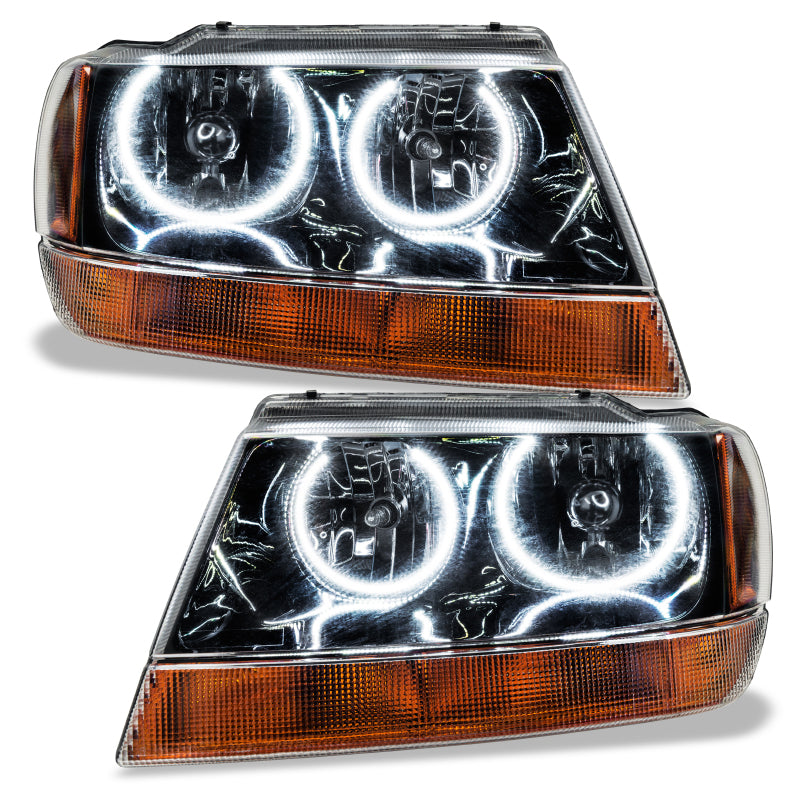 Oracle 99-04 Jeep Grand Cherokee SMD HL - Black - ColorSHIFT w/ Simple Controller