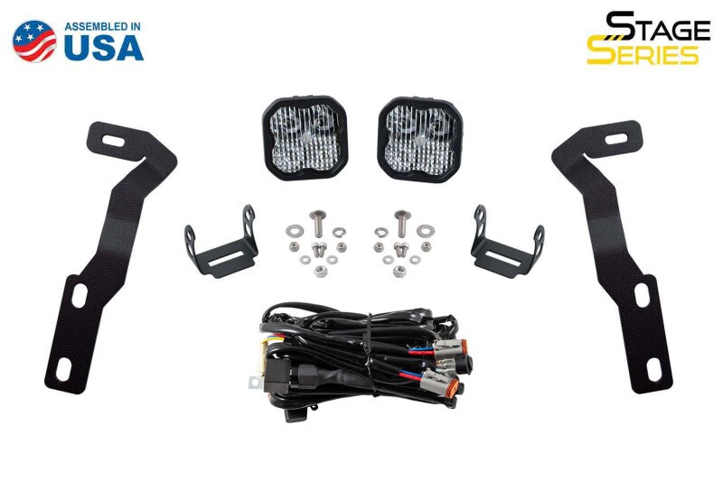 Diode Dynamics 16-21 Toyota Tacoma Pro SS3 LED Ditch Light Kit - White Combo