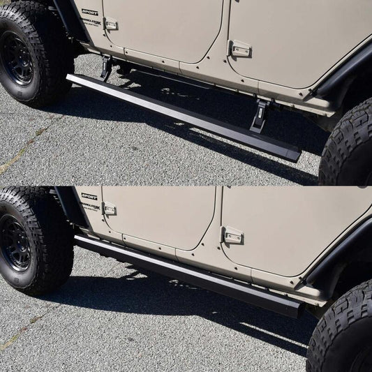 Westin 07-18 Jeep Wrangler JK Unlimited Pro-e Electric Running Boards - Textured Black