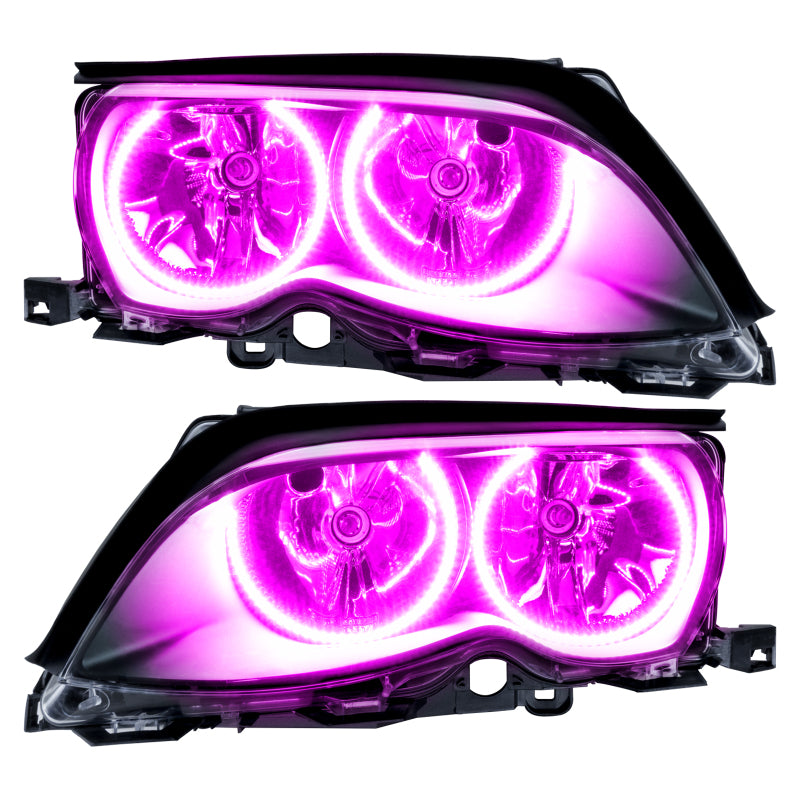 Oracle 02-05 BMW 3 Series SMD HL - Black - ColorSHIFT w/o Controller