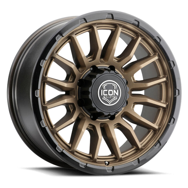 ICON Alloys Cajon 20x9 / 8x170 / 6mm / 5.25in BS Satin Bronze Wheel w/ GB Lip