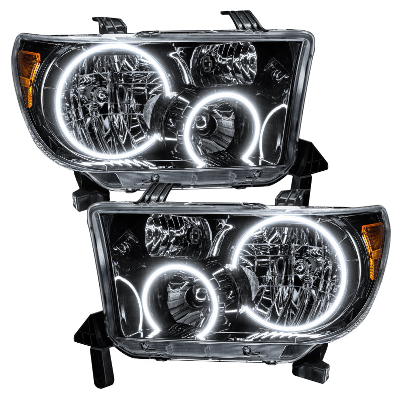 Oracle 07-11 Toyota Tundra Pre-Assembled Headlights- Blk Housing - w/ Simple Controller