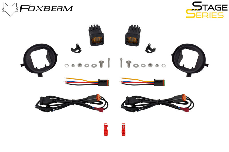 Diode Dynamics SSC1 Type MZ LED Fog Light Kit Yellow SAE Fog