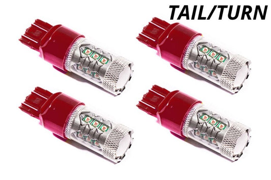 Diode Dynamics 7443 LED Bulb HP11 LED - Red Set of 4