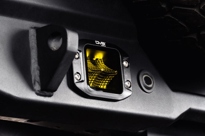 DV8 Offroad 3-Inch Elite Series LED Amber Flush Mount Pod Light