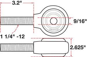 SPC Performance xAxis Rod End Ball Joint