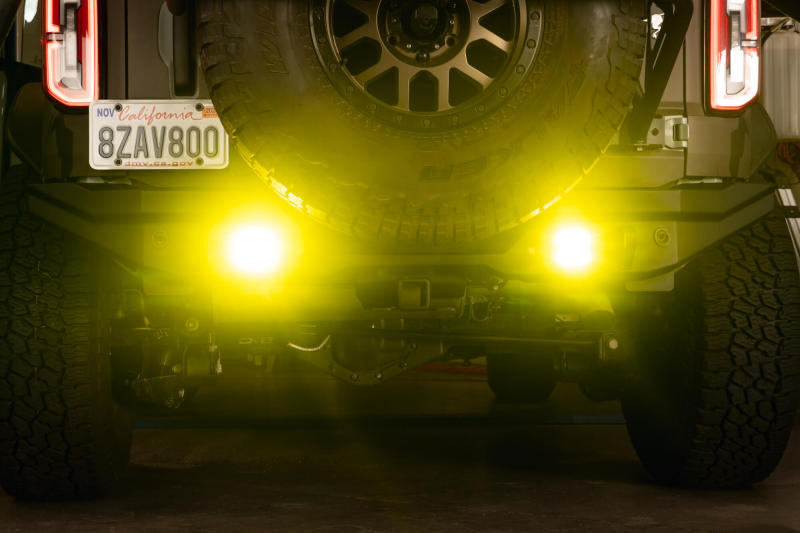 DV8 Offroad 3-Inch Elite Series LED Amber Flush Mount Pod Light