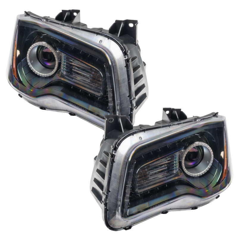 Oracle 11-14 Chrysler 300C SMD HL - Black - NON HID - ColorSHIFT w/ Simple Controller