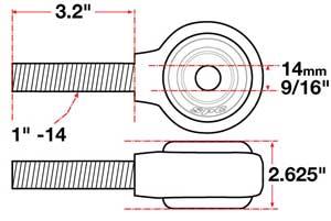 SPC Performance xAxis Rod End Ball Joint